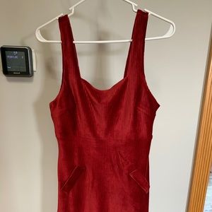 Velvet red dress